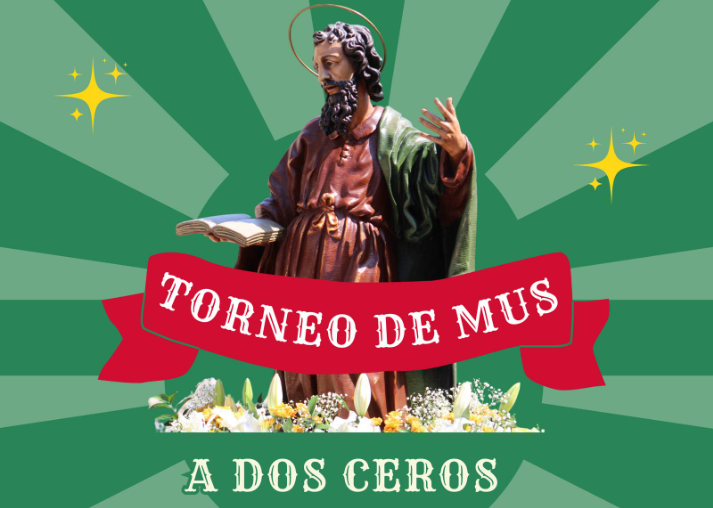 Póster del Torneo de Mus a dos ceros.