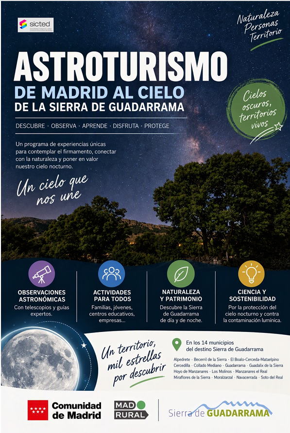 El Boalo ofrece astroturismo: “De Madrid al cielo de la Sierra de Guadarrama”